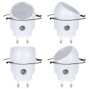 Lampka Nocna led do Kontaktu z Czujnikiem Zmierzchu 8 cm ORION Biała