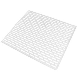 Mata do Zlewu Gumowa Biała 33 x 28 cm Perforowana Antypoślizgowa ORION