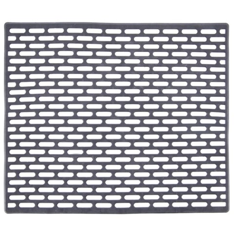 Mata do Zlewu Gumowa Szara 33 x 28 cm Perforowana Antypoślizgowa ORION