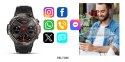 Smartwatch VELTORI VT140-1 Czarny Pasek Silikonowy