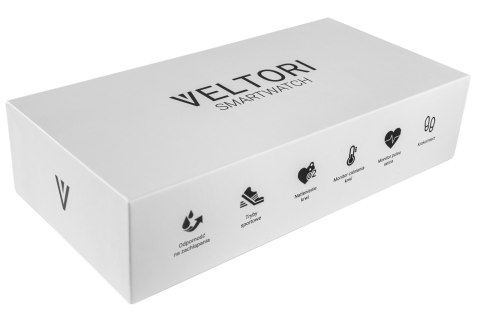 Smartwatch Damski VELTORI VT340-1 Złota Bransoleta + Różowy Pasek Silikonowy