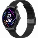 Smartwatch Damski GRAVITY GT12-1 Czarny Pasek Silikonowy + Czarna Bransoleta