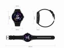 Smartwatch Damski GRAVITY GT12-5 Szary Pasek Silikonowy + Bransoleta Różowe Złoto