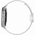Smartwatch Damski GRAVITY GT12-8 Biały Pasek Silikonowy + Srebrna Bransoleta