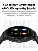 Smartwatch Damski GRAVITY GT12-8 Biały Pasek Silikonowy + Srebrna Bransoleta