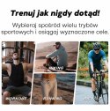 Smartwatch Męski GRAVITY GPS GT24-5 Czarny Pasek Silikonowy + Zielony Pasek Silikonowy