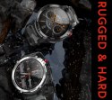 Smartwatch Męski RUBICON RNCF08 Black/Moro SMARUB232