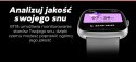 Smartwatch Damski GRAVITY GT18-5 Czarny Pasek Silikonowy + Szary Pasek