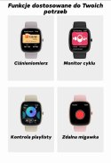 Smartwatch Męski GRAVITY GT18-4 Pomarańczowy Pasek Silikonowy + Czarny Pasek