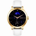 Smartwatch Gravity Biało Złoty 2 Paski GT25-2 PRO