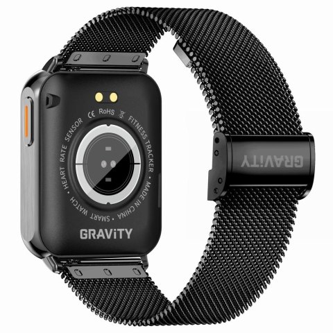 Smartwatch Gravity Czerwono Czarny 2 Paski GT17-10
