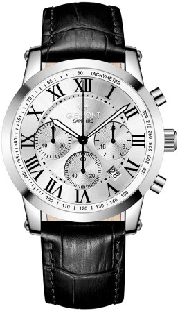 Zegarek Męski Giewont Chronograph Sapphire Srebrny GW6260-A1